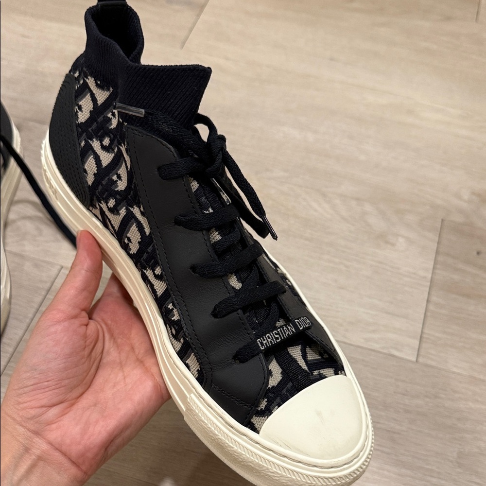 Dior Black and Cream Women's Sneakers - Picture 8 of 11